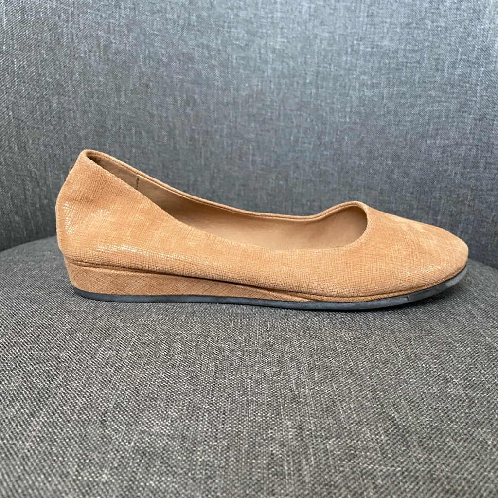 French Sole Fs/Ny Zeppa Leather Wedge In Beige Cartizze 7